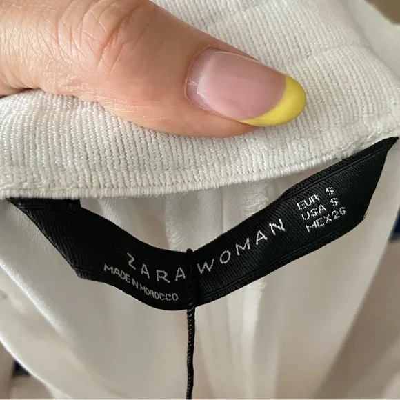 Zara side stripes wide leg trouser pant - Picture 7 of 13